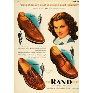   Shoes Fashion Barbara Hale   Original Print Ad