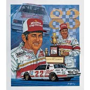  Sam Bass Bobby Allison 83 Champion Limited Edition Print 