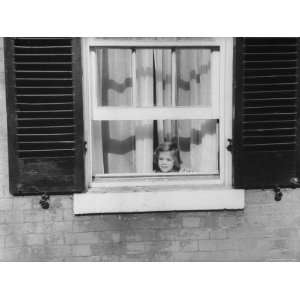  Caroline Kennedy Looking Out of Window in Her Georgetown 