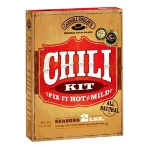 Carroll Shelbys original texas brand chili kit makes 6 servings 4 oz 