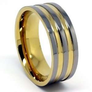 Blue Chip Unlimited   7mm Triple Silver Lines & Double 18k Gold Plated 