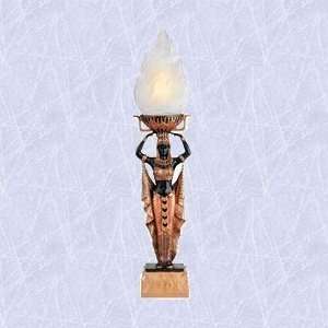  cleopatra servant maiden lamp statue egyptian sculpture 