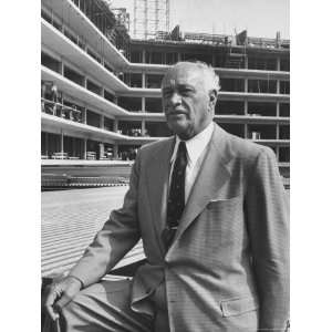 Conrad N. Hilton Standing Before His New Beverly Hilton 