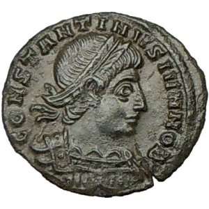 CONSTANTINE II Jr. 337AD Authentic Ancient Roman Coin Legions