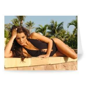 Miss World   Danielle Lloyd   Greeting Card (Pack of 2)   7x5 inch 