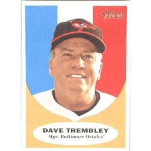 2010 Topps Heritage #131 Dave Trembley MG   Baltimore Orioles (Manager 