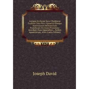   , . Sedem Apostolicam, Alter (Latin Edition) Joseph David Books