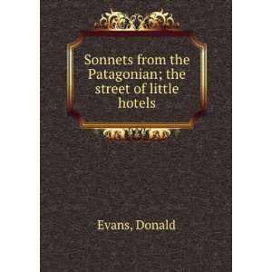   the Patagonian  the street of little hotels, Donald Evans Books