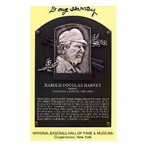 Doug Harvey Autographed Hall of Fame Plaque