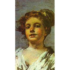 FRAMED oil paintings   Francisco de Goya   24 x 42 inches   Girl with 