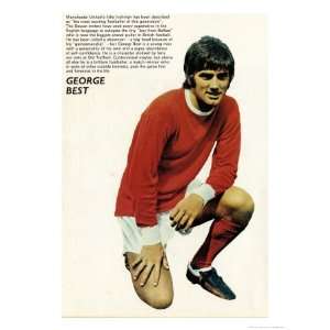  1960s George Best Giclee Poster Print, 12x16