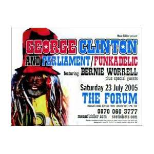 GEORGE CLINTON London Forum 23rd July 2005 Music Poster