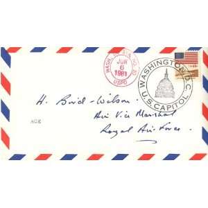  Harold Bird Wilson Autographed Commemorative Philatelic 