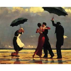 Jack Vettriano 34W by 27H  The Singing Butler CANVAS Edge #5 3/4 