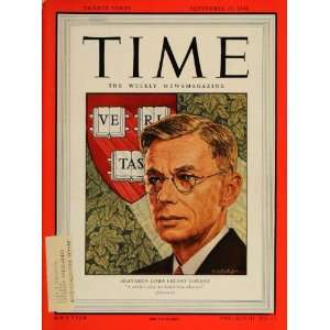 1946 TIME Cover James Bryant Conant Harvard E. H. Baker   Original 