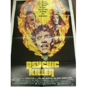  Movie Poster Jim Hutton Psychic Killer F37 Everything 