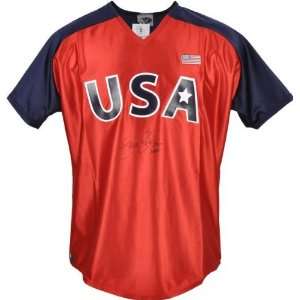 Jennie Finch Autographed Jersey  Details Team USA, Red