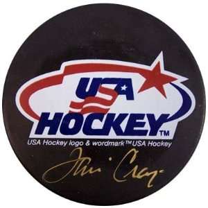  Jim Craig Autographed Puck   Miracle USA PSA DNA #J49515 