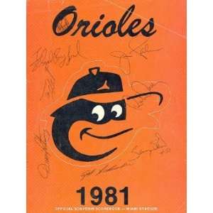 Jim Palmer & Orioles Autographed / Signed 1981 Official Souvenir 