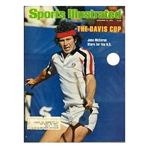 John McEnroe Unsigned Sports Illustrated Magazine   December 18, 1978
