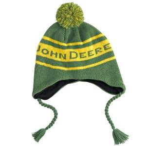  John Deere Green and Yellow Ear Flap Cap   LP38103