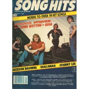mag SONG HITS 1/84 Interview with John Wetton of ASIA Jackson 