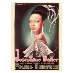 Josephine Baker Giclee Poster Print, 18x24
