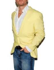 Polo Ralph Lauren Mens Cashmere Sport Coat Blazer Jacket Yellow Italy 