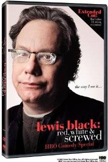 34. Lewis Black Red, White & Screwed DVD ~ Lewis Black