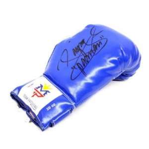 Manny Pacquiao Signed Autographed Blue Boxing Glove Psa/dna #q14587 