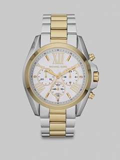 Michael Kors   Two Tone Stainless Steel Chronograph Watch