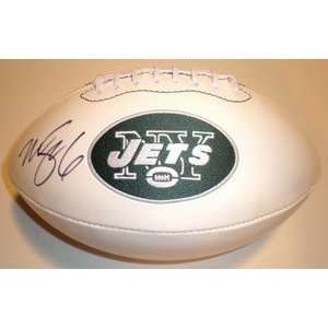 Mark Sanchez Autographed New York Jets Team Logo Football