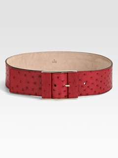 Gucci   Ostrich Leather Belt