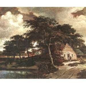 Hand Made Oil Reproduction   Meindert Hobbema   24 x 20 inches 