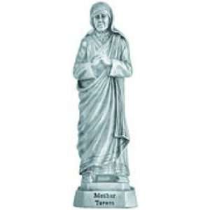 Mother Teresa   3 1/2 Pewter Statue with Prayer Card