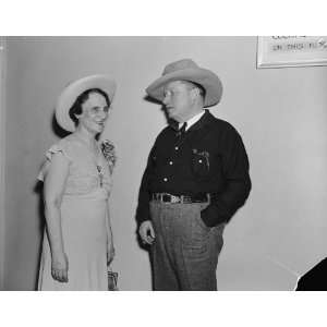  1938 photo Nellie Tayloe Ross & Rep. Paul R. Greever of 