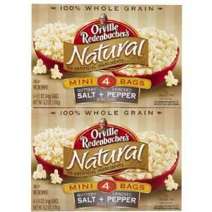 Orville Redenbacher Natural Buttery Salt & Cracked Pepper Popcorn, 6.2 