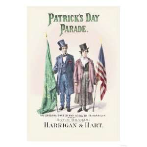  Patricks Day Parade Holidays Giclee Poster Print, 12x16 