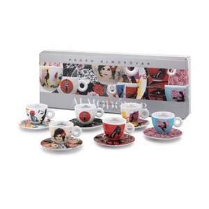  ILLY 2975 Almodóvar Collection Cappuccino Cup Set of 6 