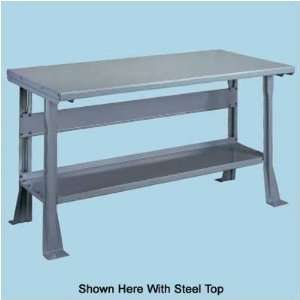  Tennsco WB 2 3XXXW Maple Laminate Workbench with Shelf 