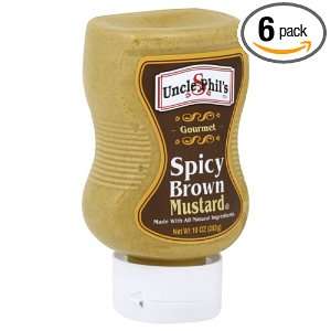 Wisconin Spice Uncle Phils Spicy Brown Mustard, 10 Ounce (Pack of 6 