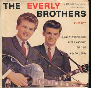 Everly Brothers Brand New Heartache + 3 USA EP W/PS  