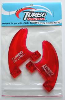 Turbo Thruster side bites red fits FCS plugs set of 2  