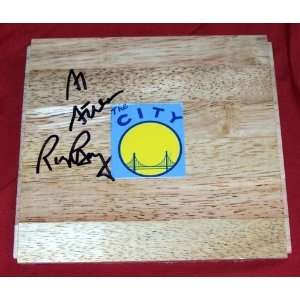 Rick Barry & Al Attles Autographed Golden State Warriors 6x6 Parque 
