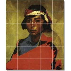 Robert Henri Indians Shower Tile Mural 24  60x72 using (30) 12x12 