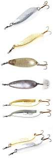 Fishing saltwater lure P line metal spoon 30g 3pcs gold  