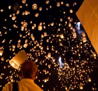 20 Lot Chinese Wishing Lantern Sky Fire Flying Balloon  