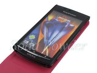 Flip Leather Case Pouch for SE Xperia Arc X12 (Cherry)  