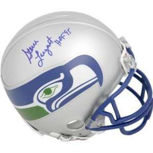 Steve Largent Seattle Seahawks Hall of Famer Autographed Mini Helmet 