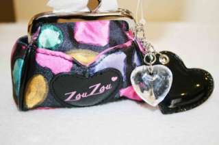 Authentic ZouZou by FOSSIL Heart Charm Coin Purse in 4 Different 